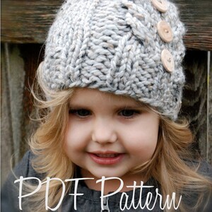 Knitting PATTERN-The Irelynn Hat Toddler, Child, Adult sizes image 3