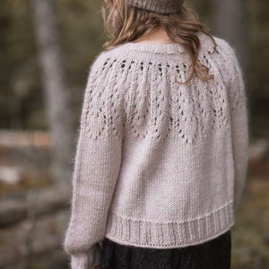 KNITTING PATTERN-The Blushing Cardigan 1/2, 3/4, 5/6, 7/8, 9/10, 11/13, xs, s, s/m, m, m/l, l, xl, xxl, 3x-l, 4x-l image 8