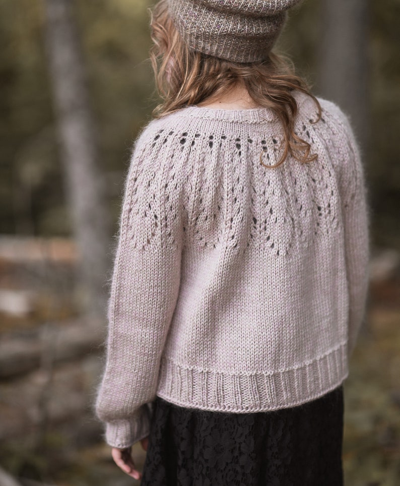 KNITTING PATTERN-The Blushing Cardigan 1/2, 3/4, 5/6, 7/8, 9/10, 11/13, xs, s, s/m, m, m/l, l, xl, xxl, 3x-l, 4x-l image 8