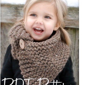 Knitting PATTERN-The Boston Cowl (Toddler, Child, Adult sizes)