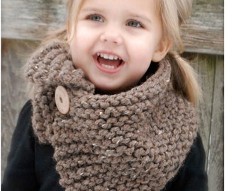 Knitting PATTERN-The Boston Cowl (Toddler, Child, Adult sizes)