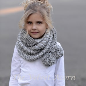KNITTING PATTERN-The Tussock Scarf (Toddler, Child, Adult sizes)