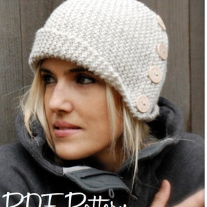 Knitting PATTERN-The Piper Cloche' Toddler, Child, Adult sizes image 4