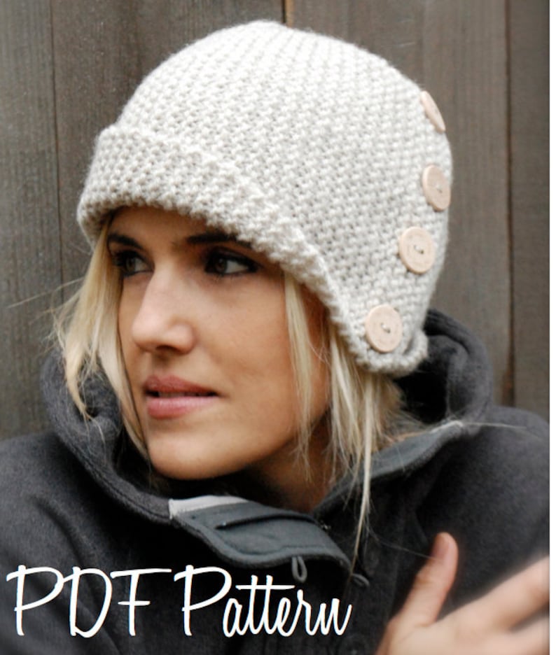 Knitting PATTERN-The Piper Cloche' Toddler, Child, Adult sizes image 4