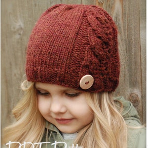 Knitting PATTERN-The Leighton Cloche' (0/3 months, 3/6 months, 6/12 months, Toddler, Child, Adult sizes)