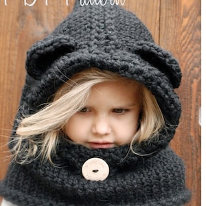 KNITTING PATTERN Burton Bear Cowl 6/9 Month 12/18 Month - Etsy