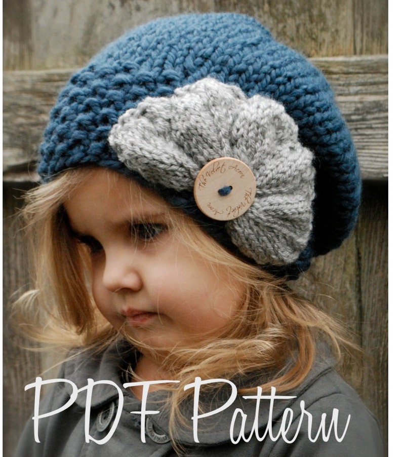 Knitting PATTERN-The Ruby Slouchy Toddler, Child, Adult sizes image 3