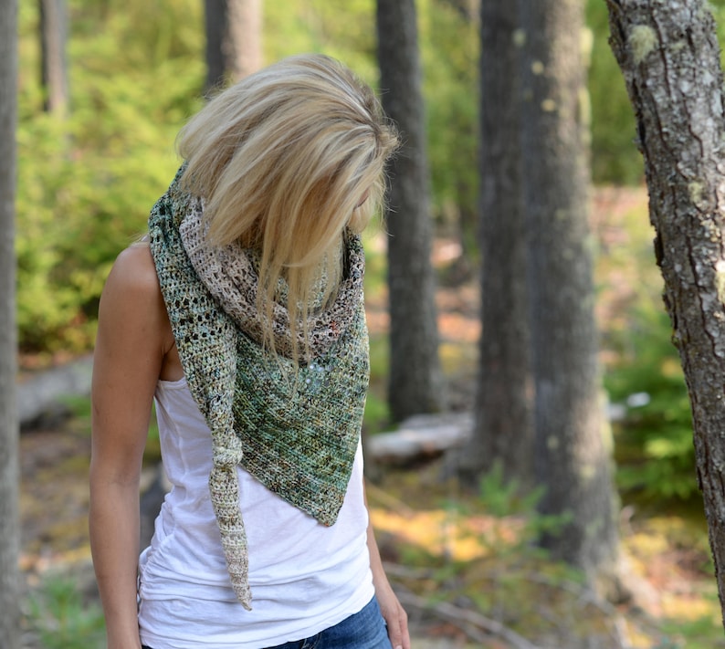 CROCHET PATTERN-Wander Freely Shawl One size image 6