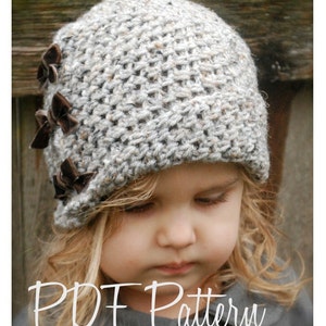 Crochet PATTERN-The Paiyton Cloche' Toddler, Child, and Adult sizes image 4