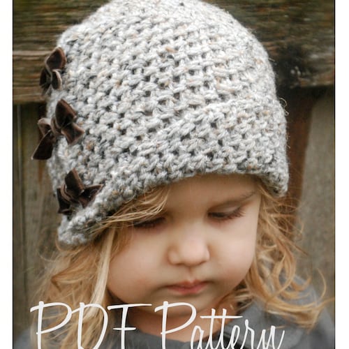 Knitting Pattern-the Piper Cloche' toddler Child Adult | Etsy