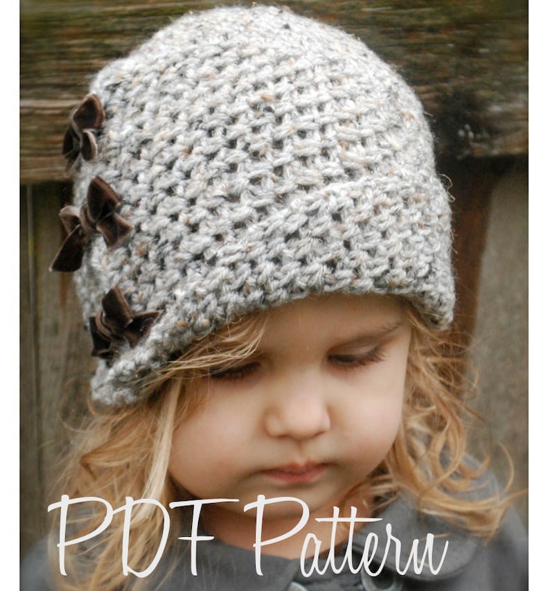 Crochet PATTERN-The Paiyton Cloche' Toddler, Child, and Adult sizes image 4