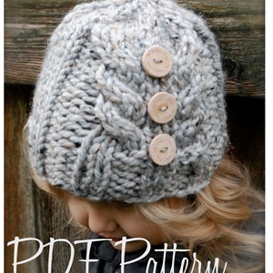 Knitting PATTERN-The Irelynn Hat Toddler, Child, Adult sizes image 2