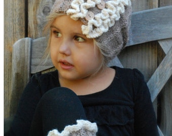 Knitting PATTERN-The Flynn Boot cuff/Warmer Set (Toddler, Child, Adult sizes)