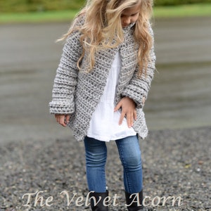 CROCHET PATTERN-The Verge Sweater (2, 3/4, 5/7, 8/10, 11/13, 14/16, S/M, L/XL sizes)