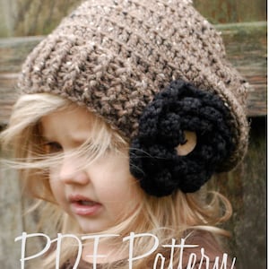 Crochet PATTERN-The Nadiya Slouchy (Toddler, Child, Adult sizes)