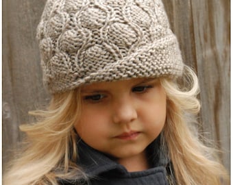 Knitting PATTERN-The Harmony Cloche' (Toddler, Child, Adult sizes)