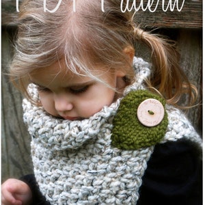 Crochet PATTERN-The Autumn Cowl Child, Adult sizes image 1