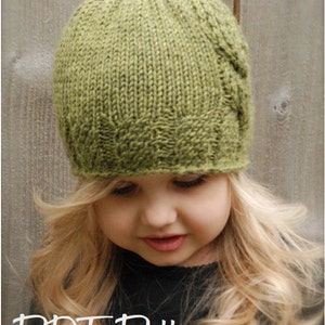 Knitting PATTERN-The Cadryen Cloche' Toddler, Child, Adult sizes image 3