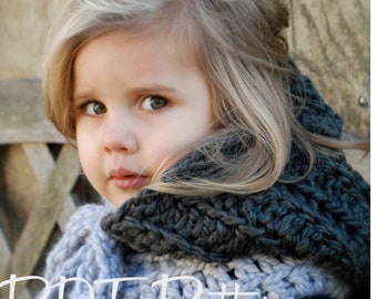 Crochet PATTERN-The Rozlinn Cowl (Toddler, Child, Adult sizes)