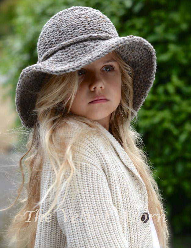 KNITTING PATTERN - Freelyn Brim Hat (small, Medium, Large