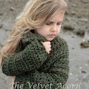 CROCHET PATTERN-The Thurston Sweater (2, 3/4, 5/7, 8/10, 11/13, 14/16, S/M, L/XL sizes)