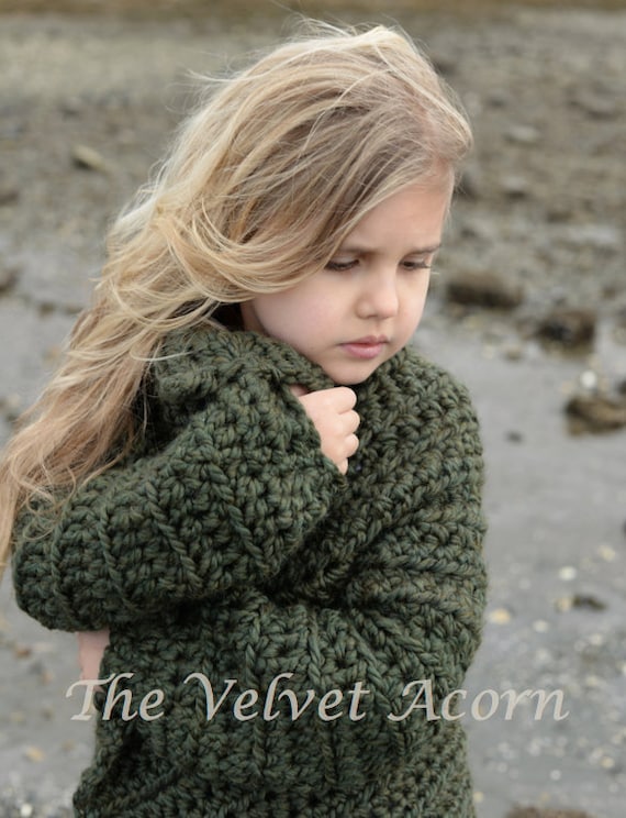 CROCHET Pattern-the Lark Sweater 2/3, 4/5, 6/7, 8/9, 10/12, 14/16