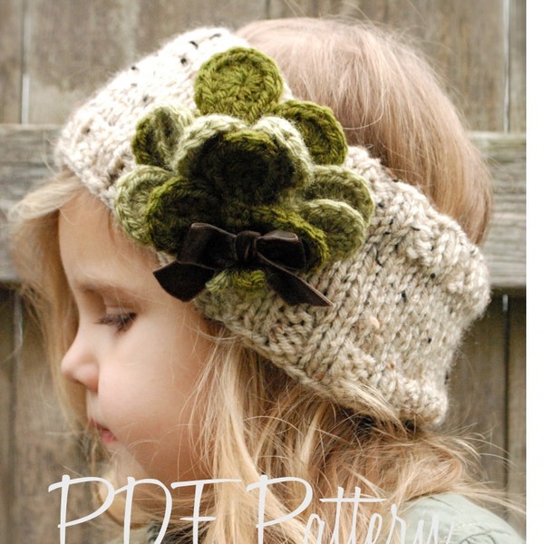 Knitting PATTERN-The Shamrynn Warmer (Toddler, Child, Adult sizes)