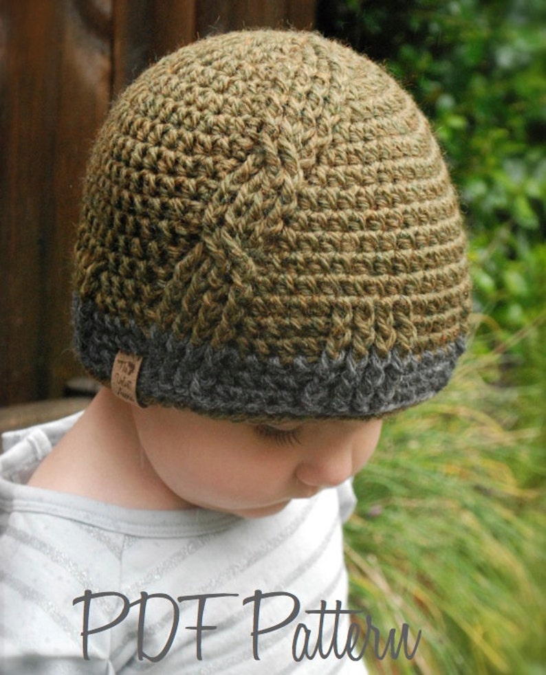 CROCHET PATTERN-Oliver Hat Toddler, Child, Adult sizes image 1