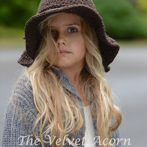 CROCHET PATTERN-The Wanderlust Brim Hat Toddler, Child, and Adult sizes image 3