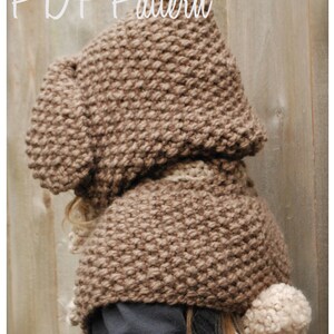 Knitting PATTERN-The Royalynn Rabbit Hood 6/9 month 12/18 month Toddler Child Adult sizes image 3