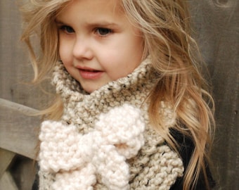 Knitting PATTERN-The Bowlynn Scarf  (Toddler, Child, Adult sizes)