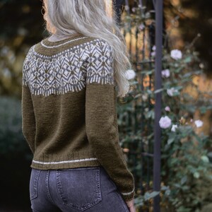 KNITTING PATTERN-The Holinn Sweater 1/2, 3/4, 5/6, 7/9, 10/11, 12/14, x-s, s s/m, m, m/l, l, x-l, xxl, 3xl, 4xl image 7