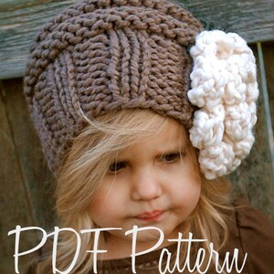 Knitting PATTERN-The Sophia Slouchy Toddler, Child and Adult sizes image 4