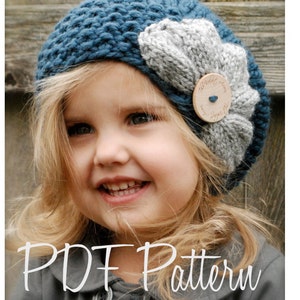 Knitting PATTERN-The Ruby Slouchy Toddler, Child, Adult sizes image 2