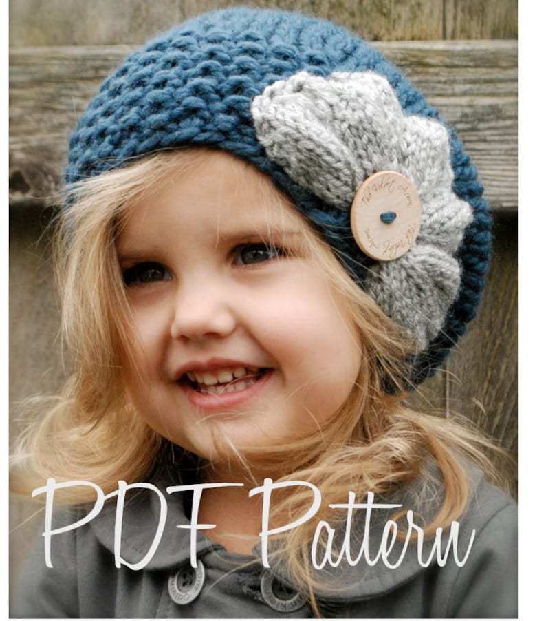 Knitting PATTERN-The Ruby Slouchy Toddler, Child, Adult sizes image 2