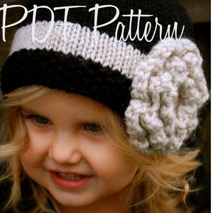 Knitting PATTERN-The Maisie Cloche' Toddler, Child, and Adult sizes image 2