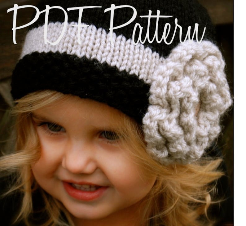 Knitting PATTERN-The Maisie Cloche' Toddler, Child, and Adult sizes image 2