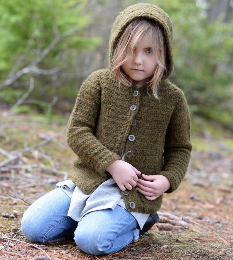 Datte Patterns CROCHET Pattern-the Datte' Cardigan 1/2, 3/4, 5/6, 7/8, 9/10, 11/13, 14 ...
