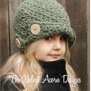 Crochet PATTERN-The Bristle Cloche' (Toddler, Child, and Adult sizes)