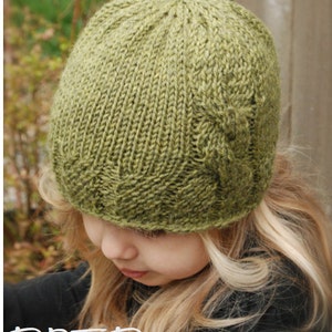 Knitting PATTERN-The Cadryen Cloche' Toddler, Child, Adult sizes image 4