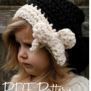 Crochet PATTERN-The Viyla Slouchy Toddler, Child, and Adult sizes image 3