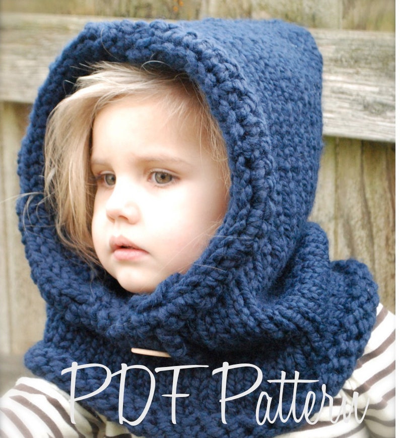 Knitting PATTERN-The Canyon Cowl Toddler, Child, Adult sizes image 4