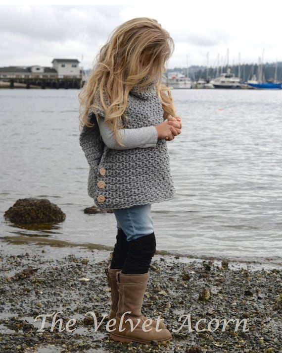 CROCHET Pattern - Aura Pullover (2, 3/4, 5/7, 8/10, 11/13