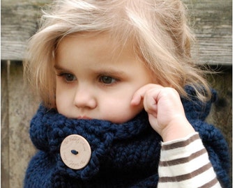 Knitting PATTERN-The Canyon Cowl (Toddler, Child, Adult sizes)