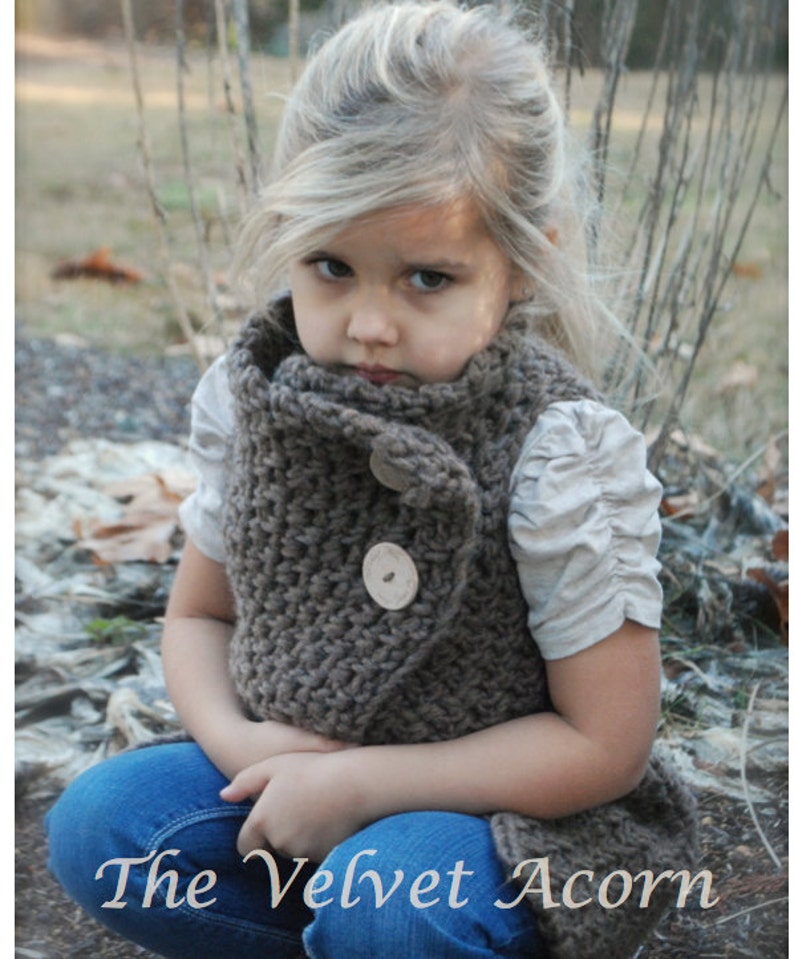 CROCHET PATTERN Adelaide Wrap Toddler, Child, Adult sizes image 2