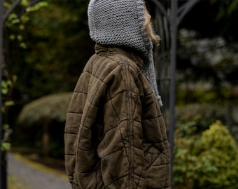 KNITTING PATTERN - Vianne Hood  (Small, Medium and Large sizes)