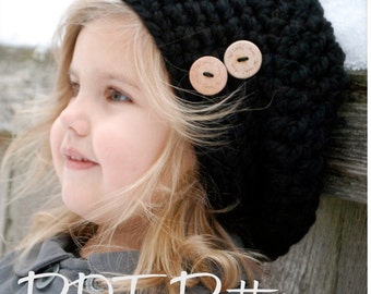 CROCHET PATTERN-Zoie Slouchy (Toddler, Child, and Adult sizes)
