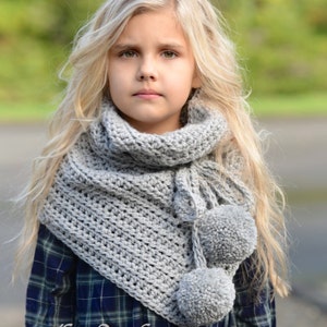 CROCHET PATTERN-The Pennon Shawl toddler, child, adult sizes image 2