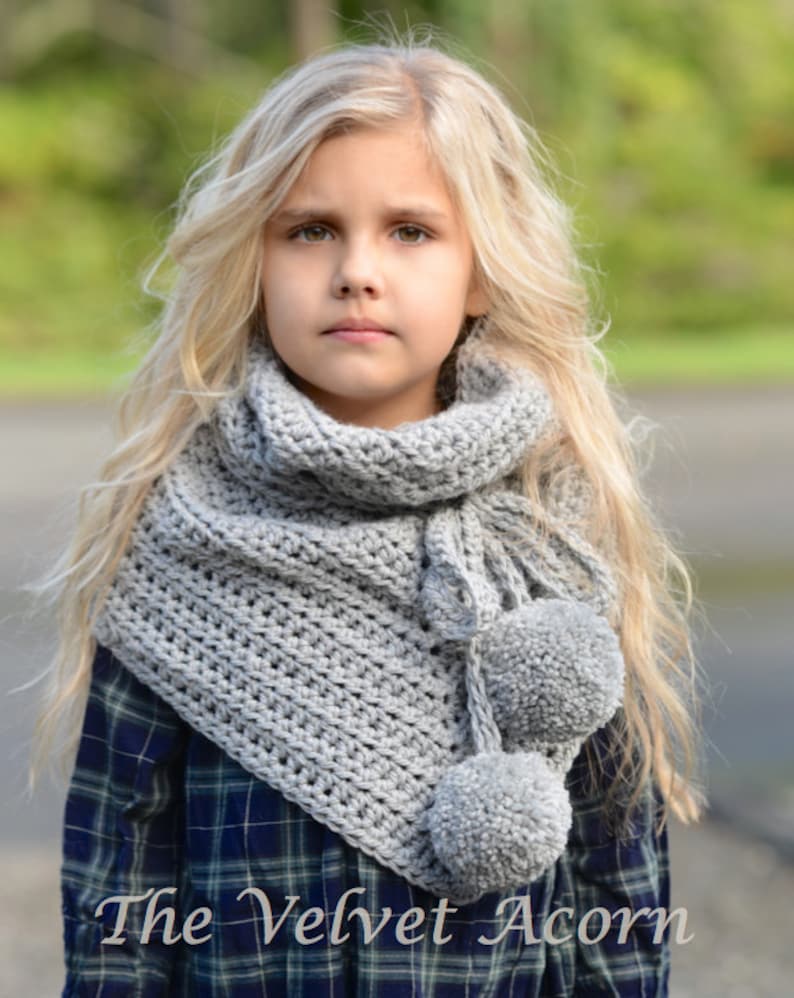CROCHET PATTERN-The Pennon Shawl toddler, child, adult sizes image 2