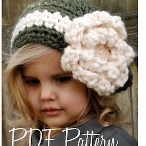 Crochet PATTERN-The Dailynn Slouchy pattern includes sizes for: toddler, child, and adult image 3